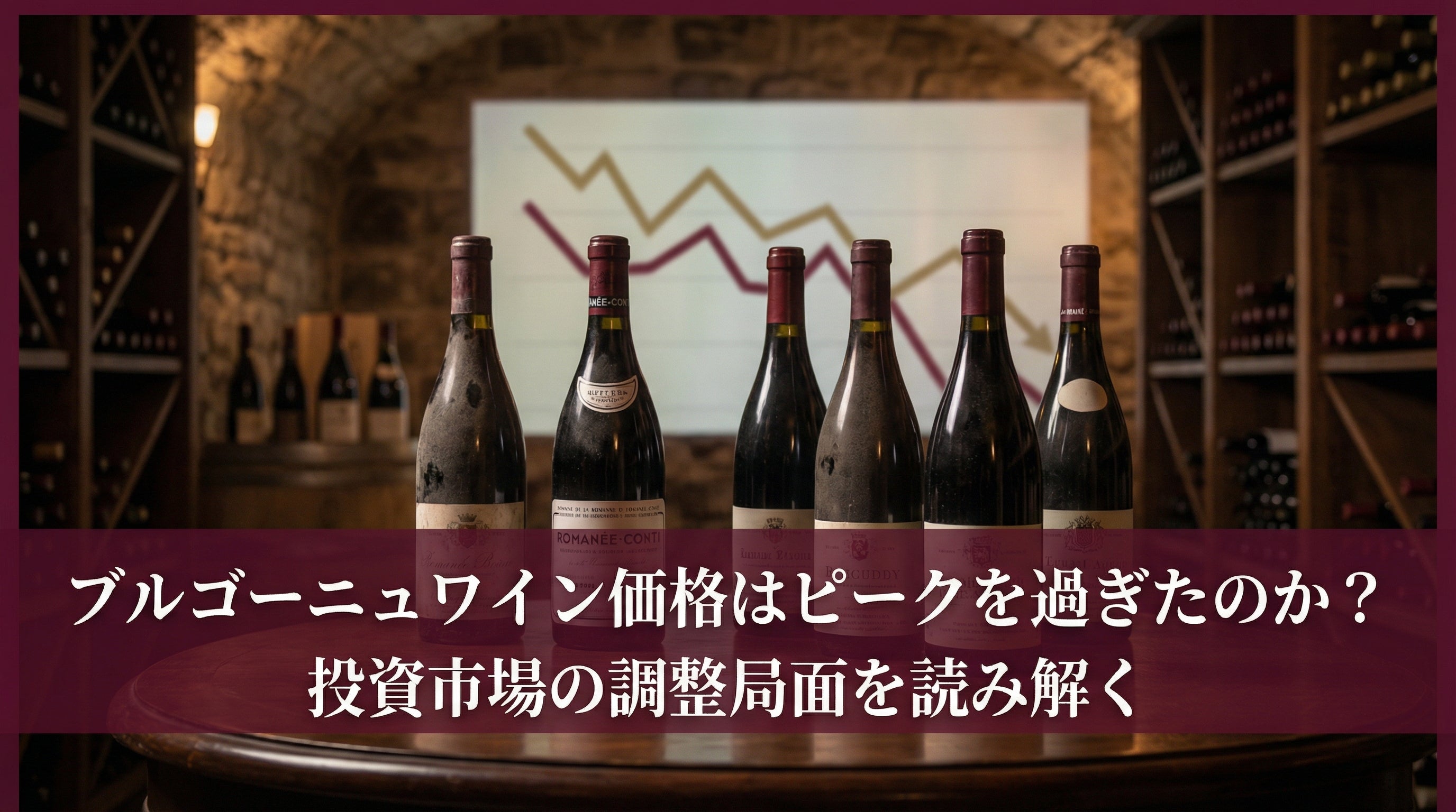 ブルゴーニュワイン価格はピークを過ぎたのか？投資市場の調整局面を