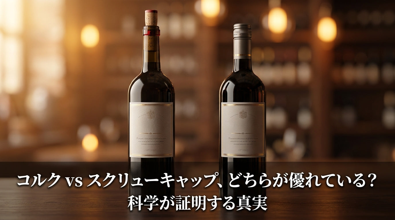 コルク vs スクリューキャップ、どちらが優れている？科学が証明する