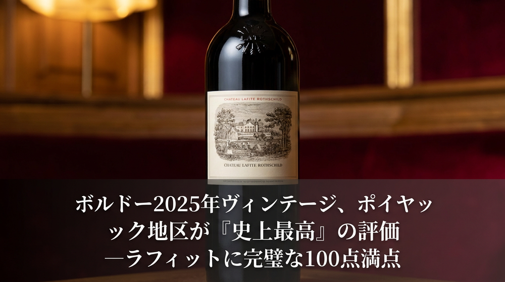 ボルドー2025年ヴィンテージ、ポイヤック地区が『史上最高』の評価 ―ラ