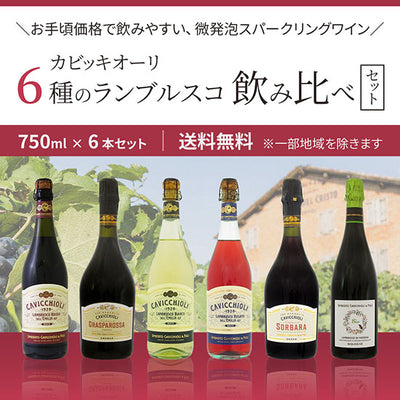 カビッキオーリ 6種のランブルスコ 飲み比べセット