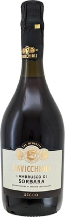 Popular Wine Cavicchioli/ Lambrusco Rosso Sorvara Secco [NV] 750ml Red Wine Slightly Foam Sparkling