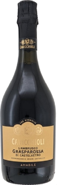 Kacicchioli Lambrusco Rosso Grasparossa Amabile [NV] 750ml, red, slightly foaming