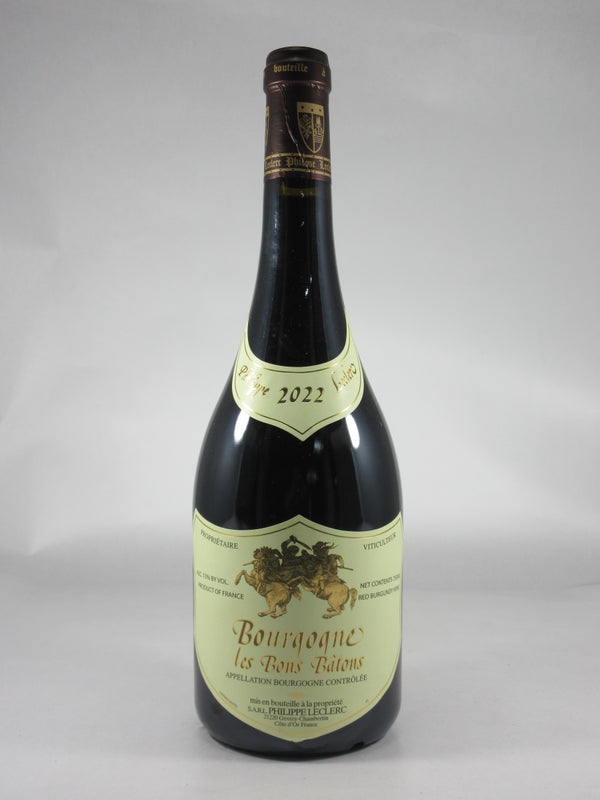 フィリップ ルクレール ブルゴーニュ ルージュ レ ボン バトン [2022] 750ml 赤